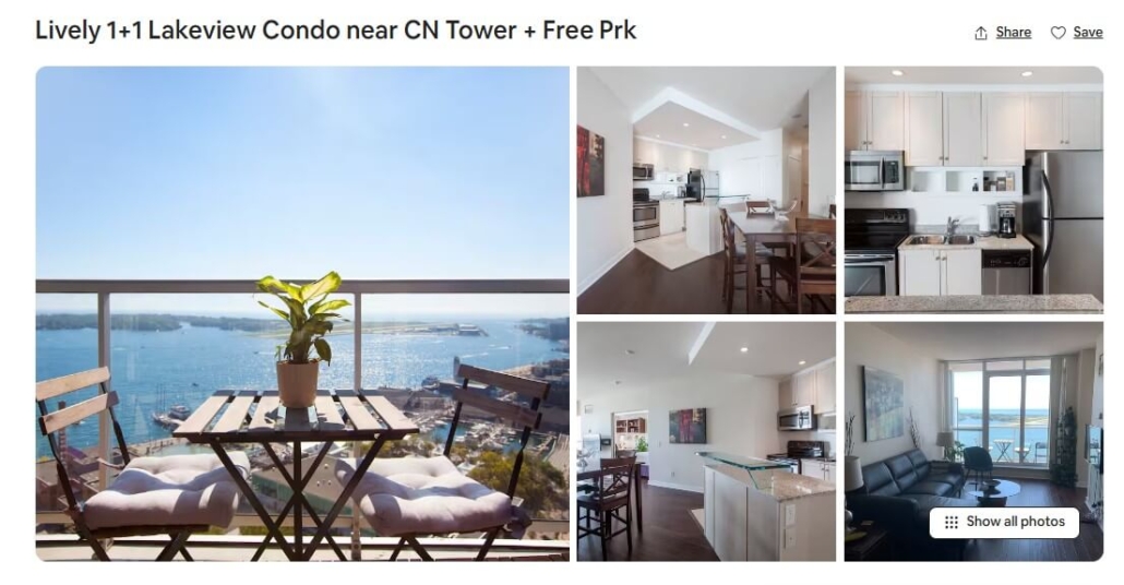 Lively 1+1 Lakeview Condo Near CN Tower