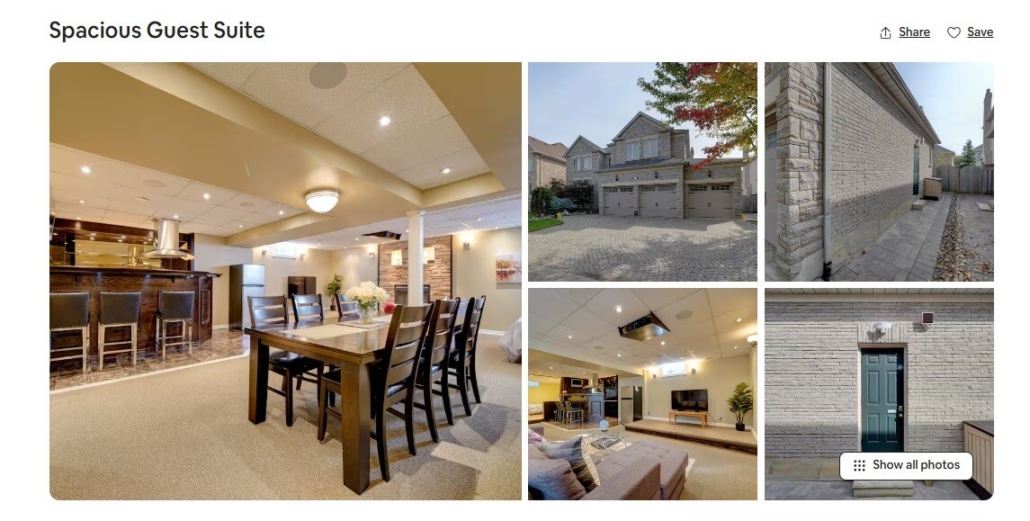 Spacious Guest Suite in Richmond Hill