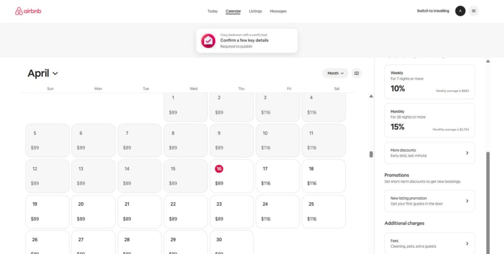 Where to Set Discounts on Airbnb - Step 2