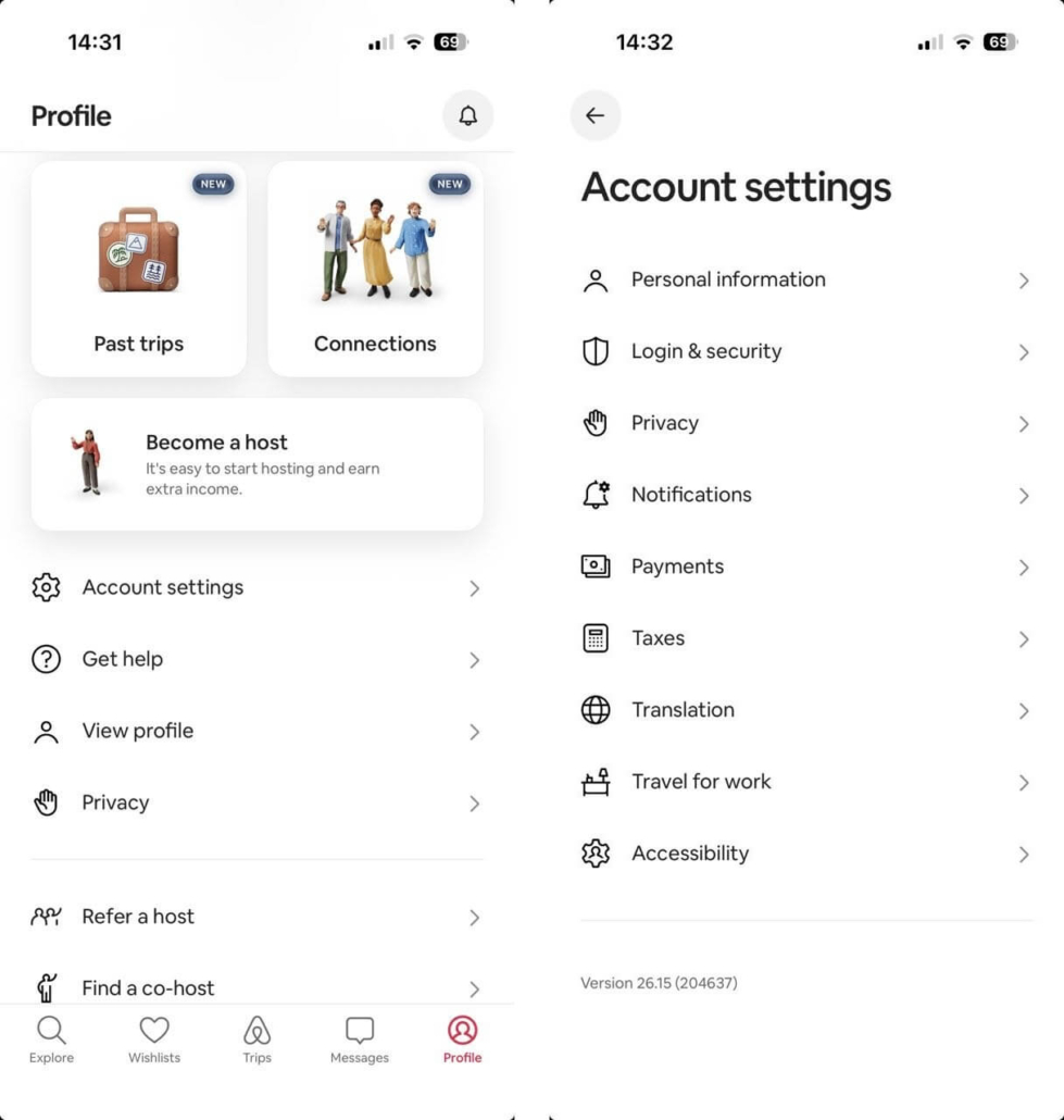 How to Change Currency on the Airbnb Mobile App - Step 1